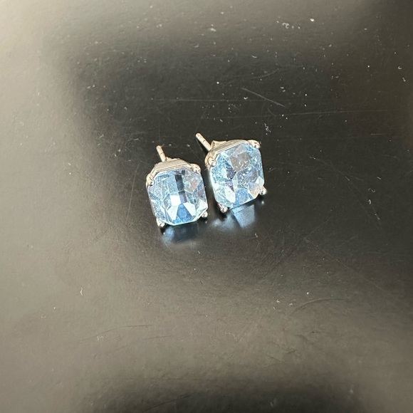 Coach Jewelry - Blue Crystal Coach Earrings